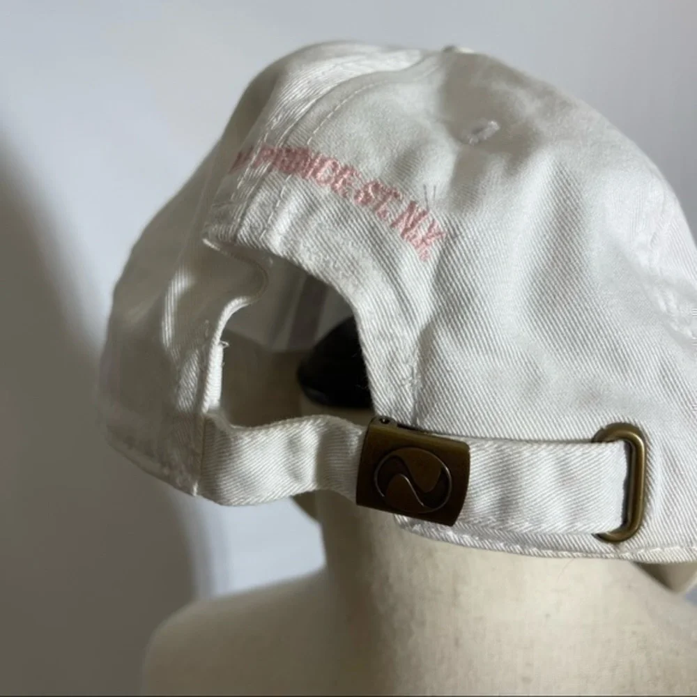 Brandy Melville • Rebel Heart Embroidered White Baseball Cap Hat OS Adjustable